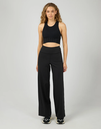 Studio Wide Leg Pant-Black
