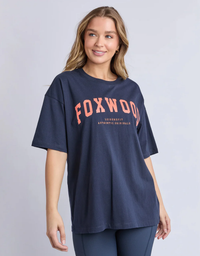 Interval Tee-Navy/Orange