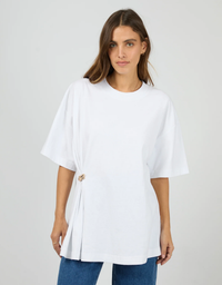 All About Eve Aae Liv Gather Tee-White