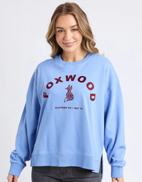 Effortless Contrast Crew-Blue