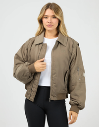 Active Luxe Bomber-Mocha