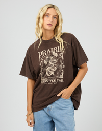 Prairie Relaxed Tee-Brown