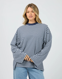 Paloma L/S Stripe Tee-Nautical