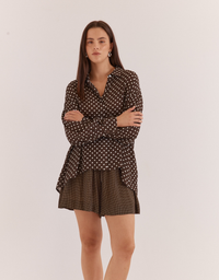 Sass Joy Shirt-Polka Dot