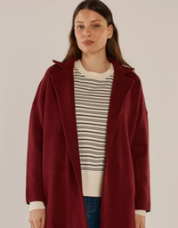 Bristol Coatigan-Burgandy Red