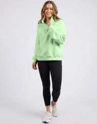Foxwood College Zip Crew-Mint