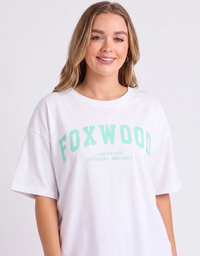 Foxwood Interval Tee-White/Mint