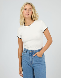 All About Eve AAE Layers Tee-Vintage White