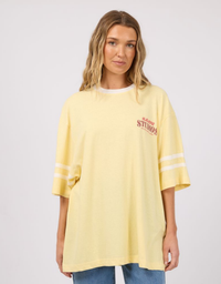 All About Eve Market Harvest O/S Tee-Yellow