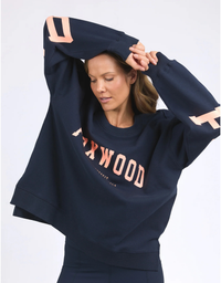 Interval Crew-Navy with Peach