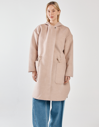 Maxi Hooded Coat-Soft Oat Cream