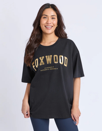 Metallic Interval Tee- Gold/Black
