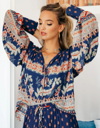 Marfa Top-Asha Print