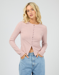 Tarni Knit Top-Fawn