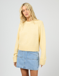 Talullah Crew Knit-Yellow
