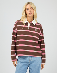 Avery Rugby Top-Brown