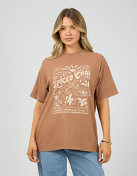 Nahla Relaxed Tee-Cinnimon