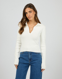 Cecilia Knit-White