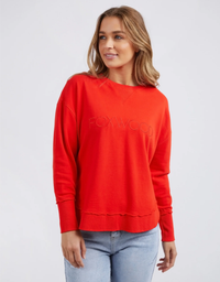 Simplified Crew-Bright Red