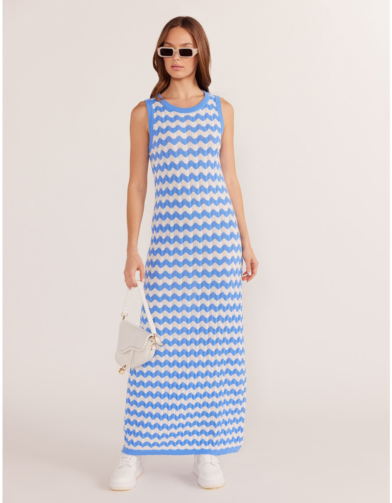 Dina Stripe Knit Midi Dress