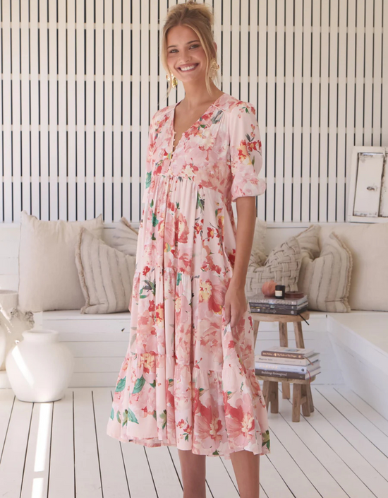 Eve Midi Dress-Alessia Print