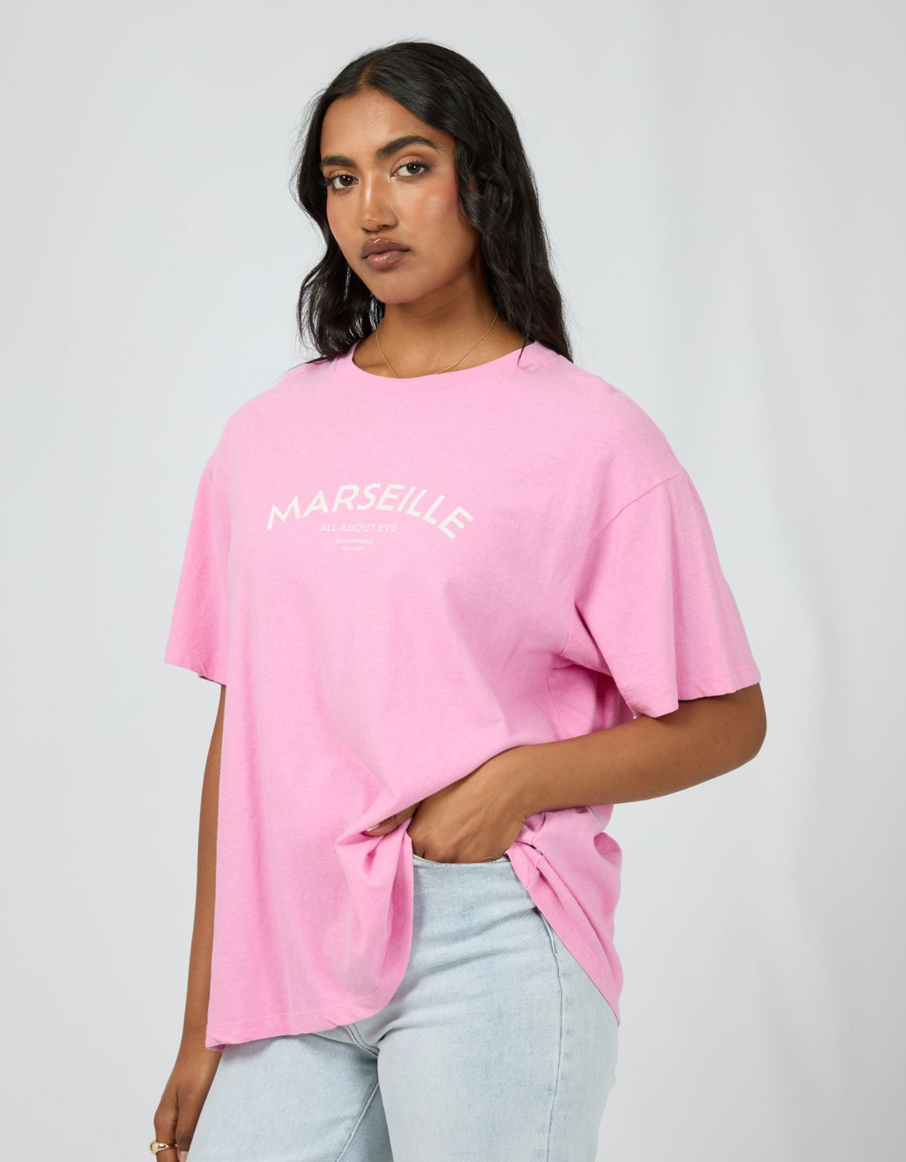 Marseille Oversized Tee - Mauve