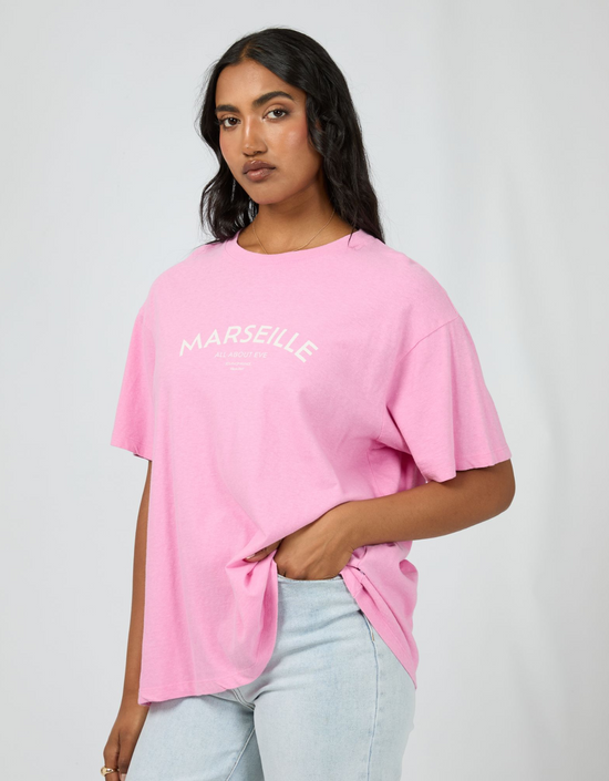 Marseille Oversized Tee - Mauve