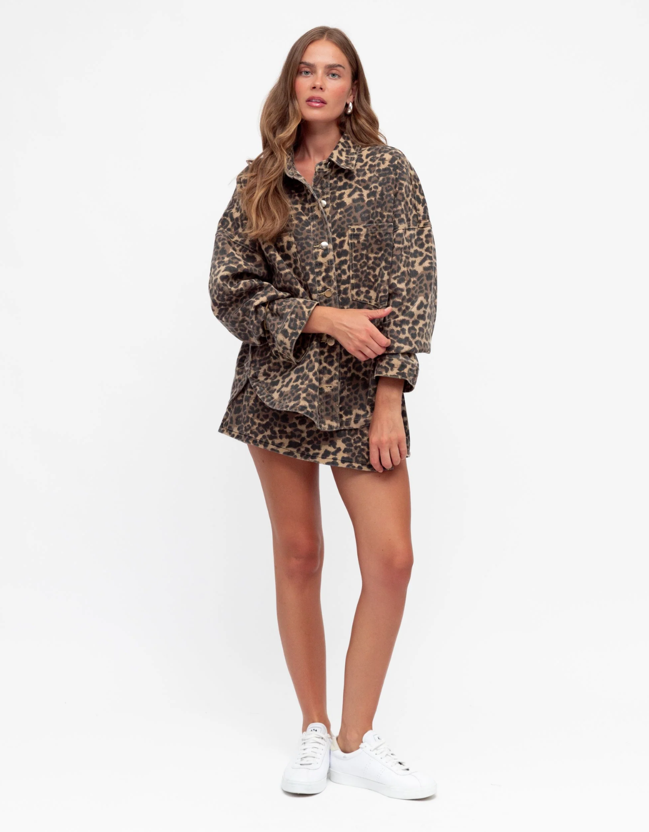 Wild Side Leopard Skort with matching jacket