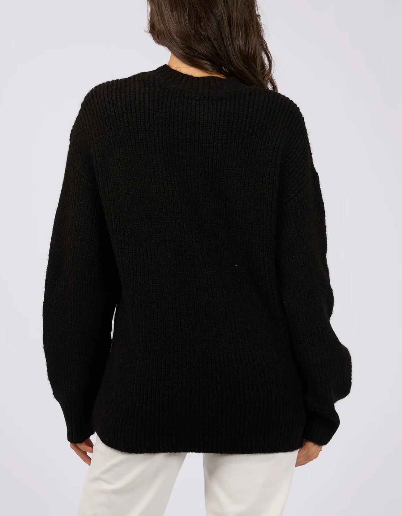 Selena Knit Top-Black