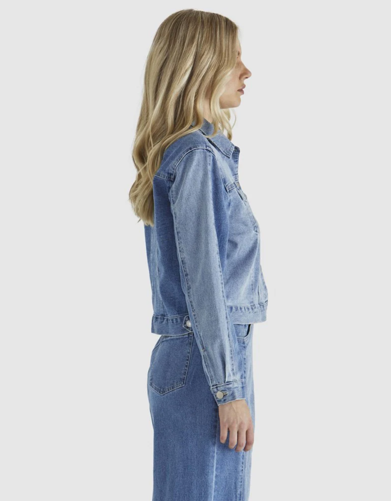 Rylie Jacket-Mixed Denim