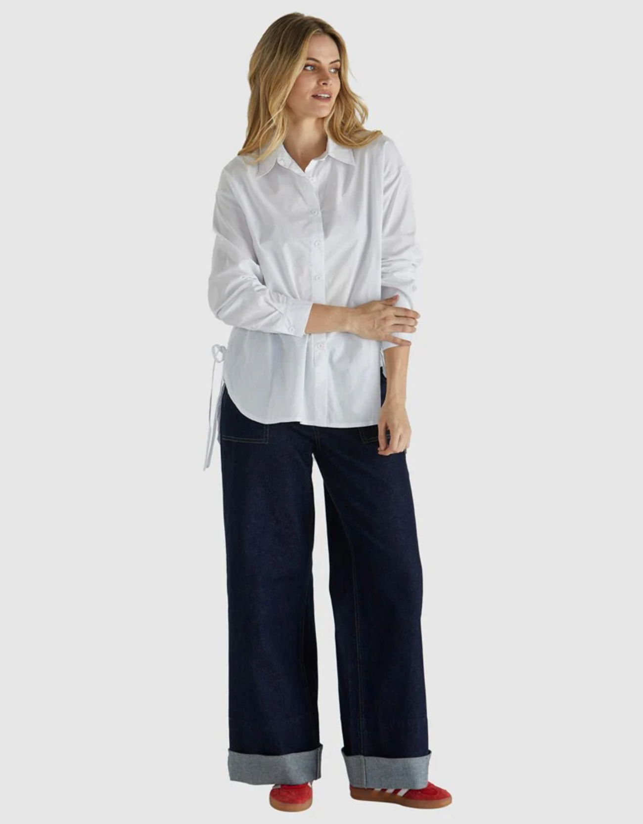 Belle Shirt-White
