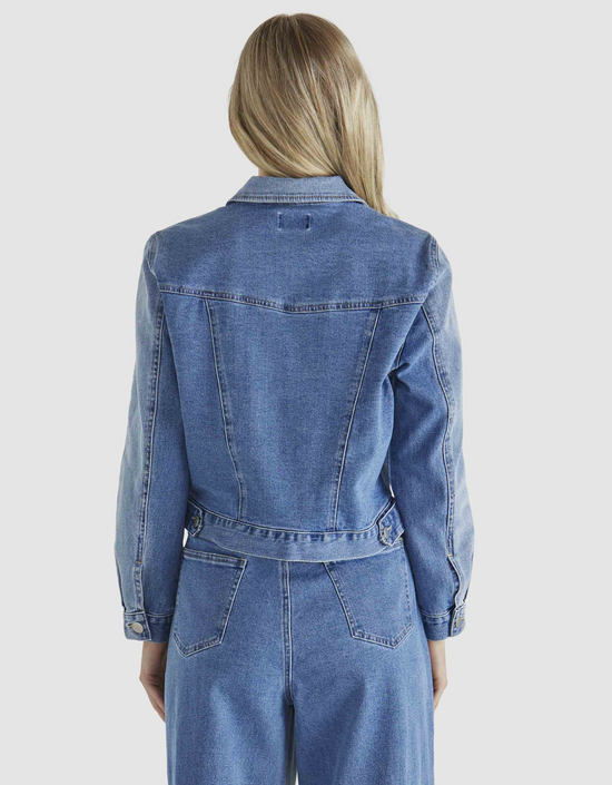 Rylie Jacket-Mixed Denim