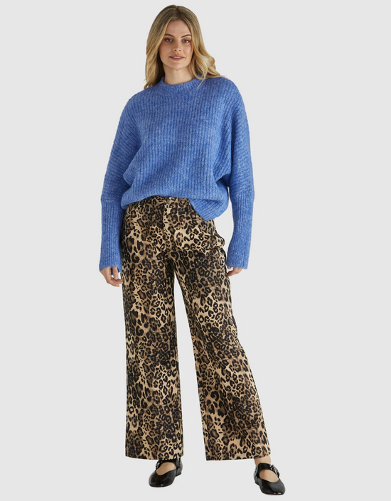 Romee Knit-Blue Marle