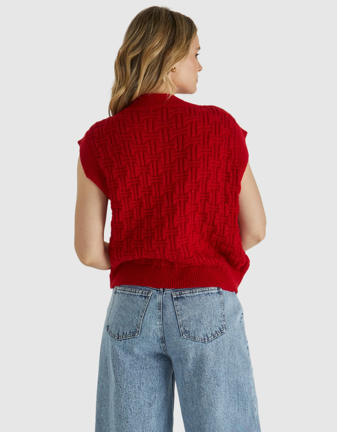 Zadie Vest-Poppy Red