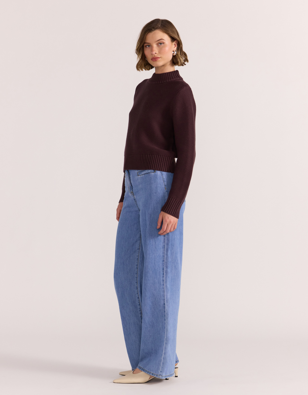 Peyton Jumper-Mahogany