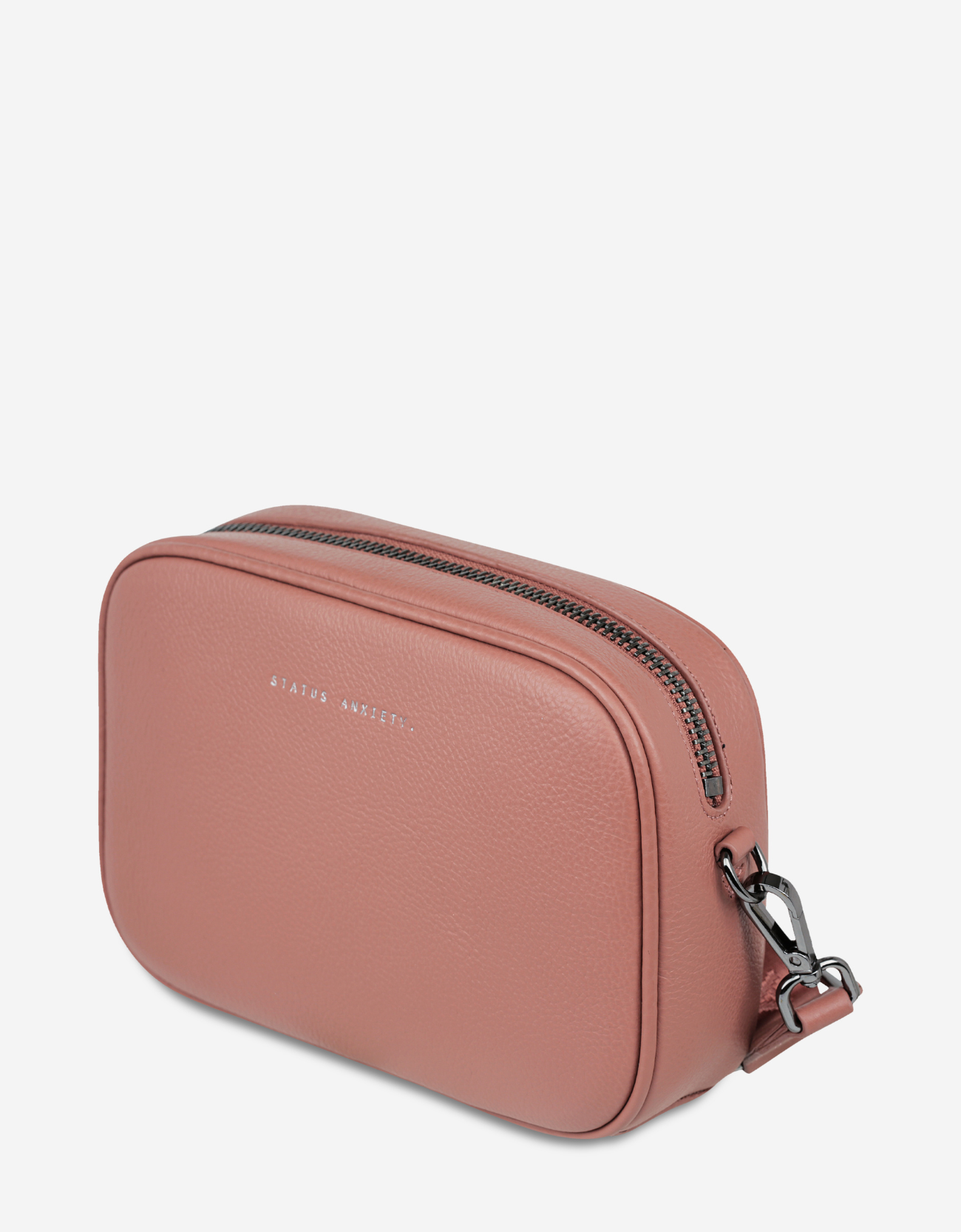 Plunder Bag-Dusty Rose Webbed Strap