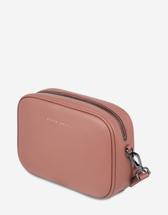 Plunder Bag With Webbed Strap - Dusty Rose