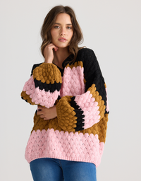 Airlie Knit - Licorice Stripe