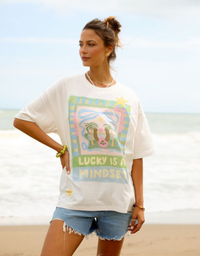 Lucky Star Tee-White
