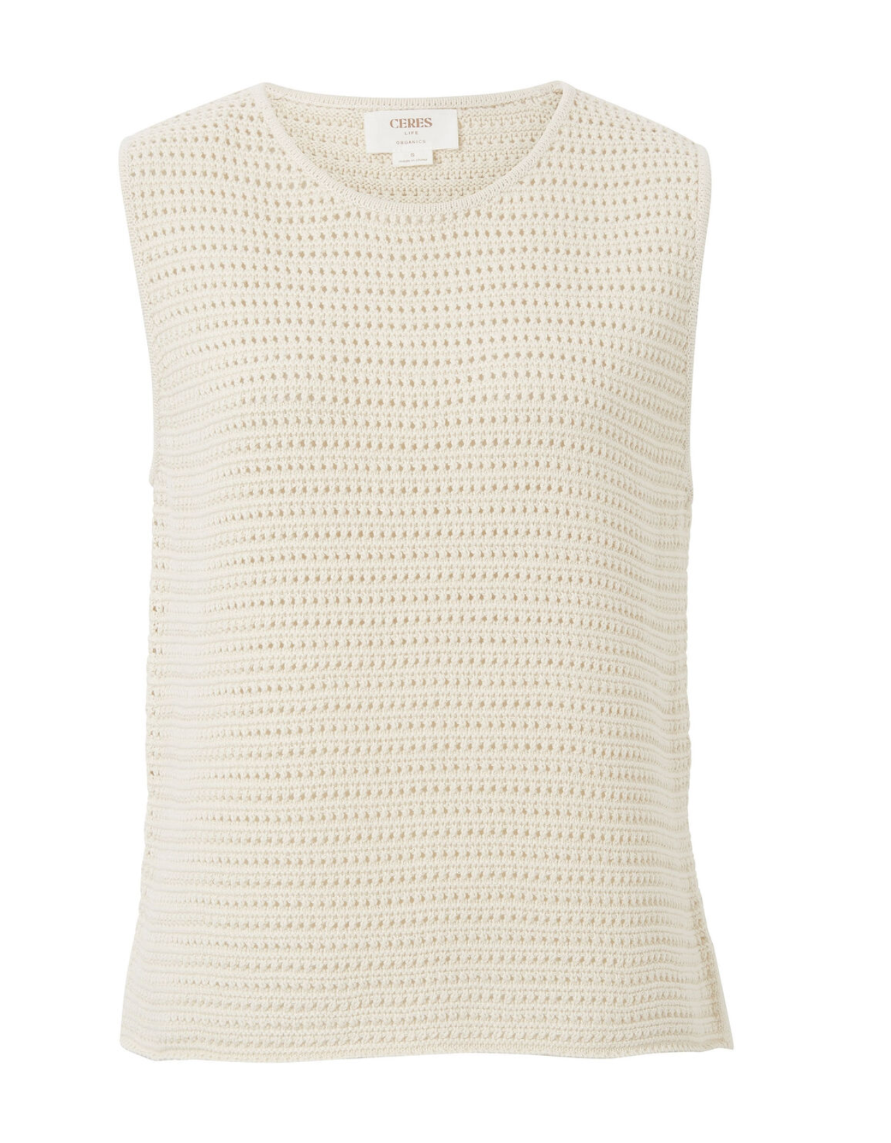 Mesh Knit Tank - Ecru by Ceres Life