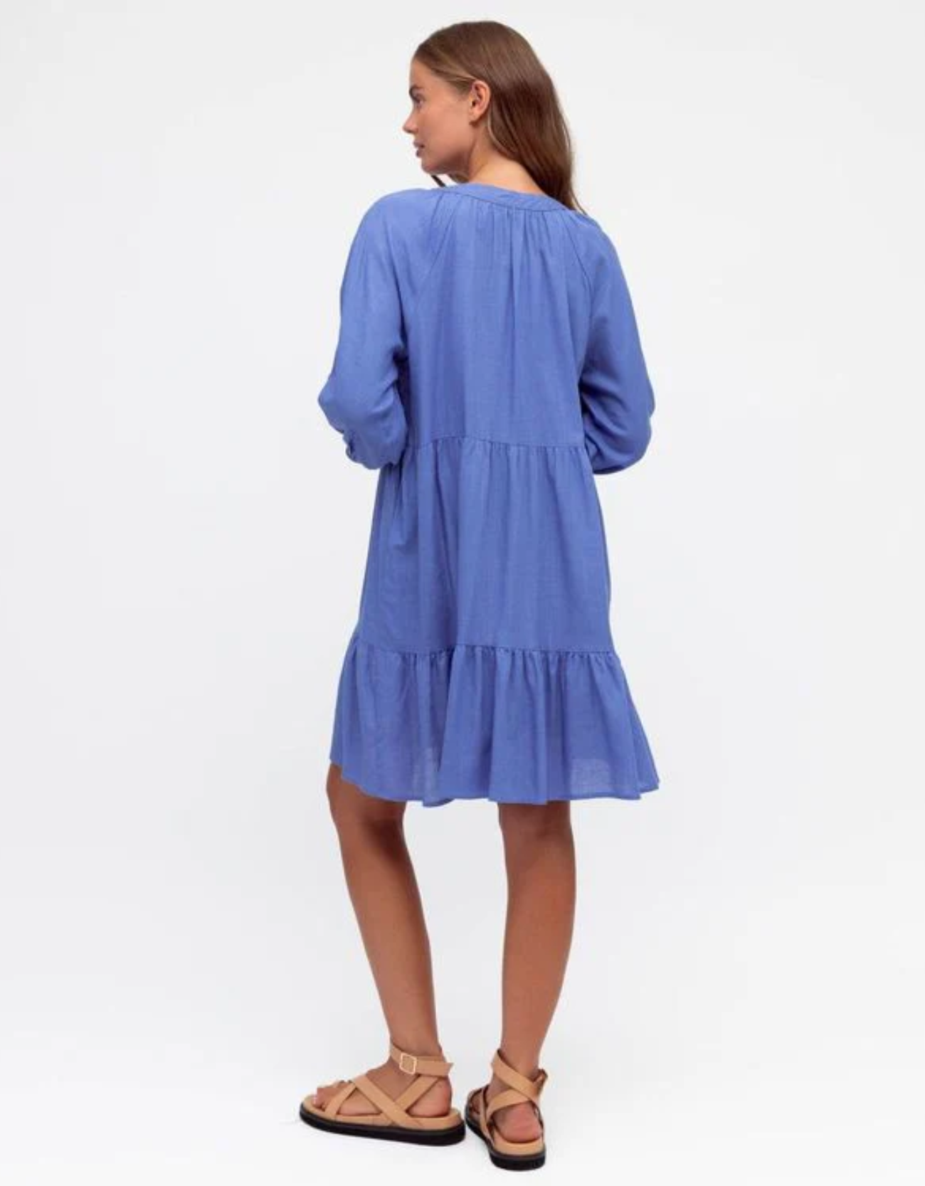 Savannah Mini Dress- Cornflower Blue