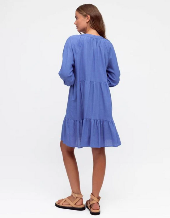 Savannah Mini Dress- Cornflower Blue