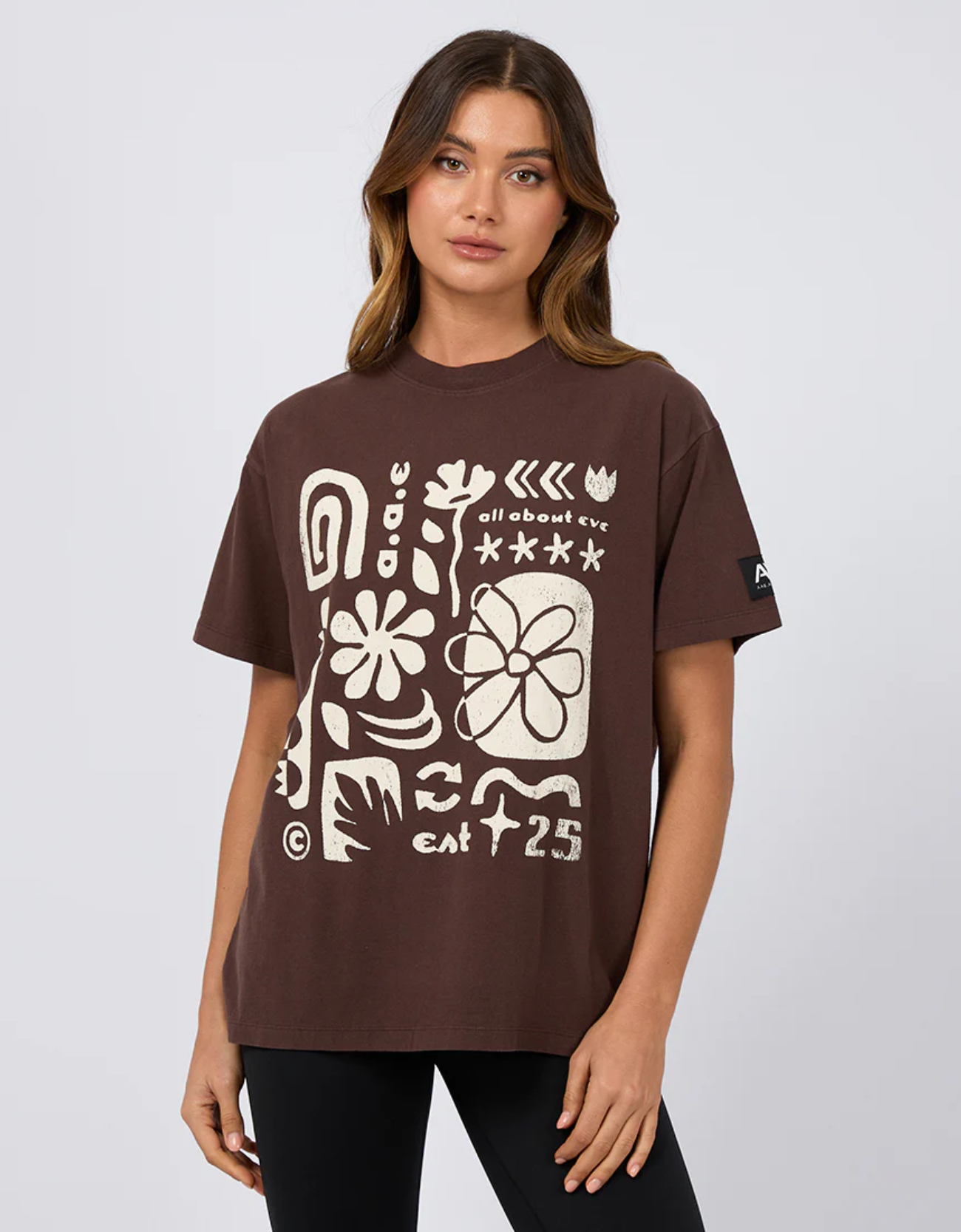 Elements Oversized Tee-Brown
