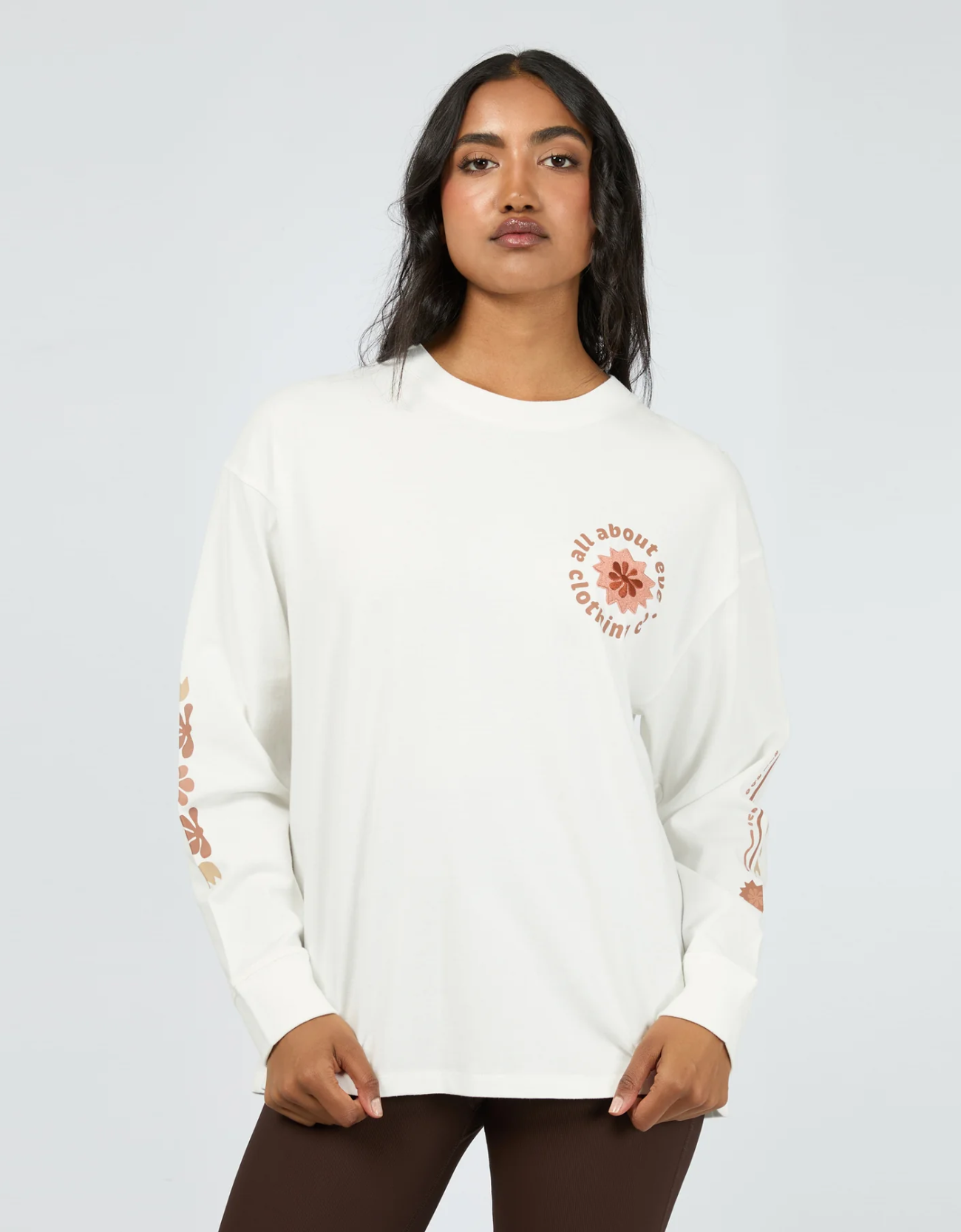 Flows Long Sleeve Tee - Vintage White