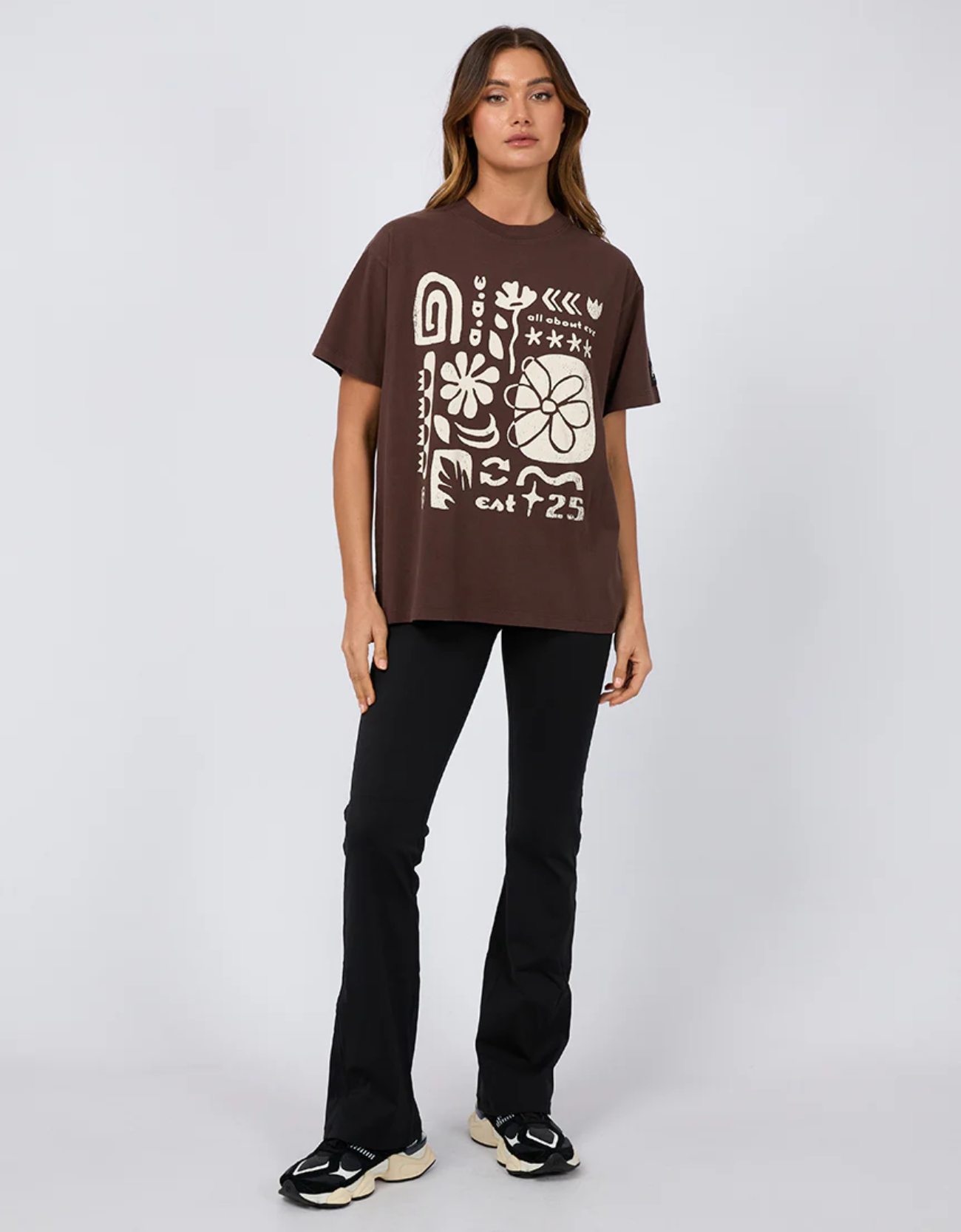 Elements Oversized Tee-Brown
