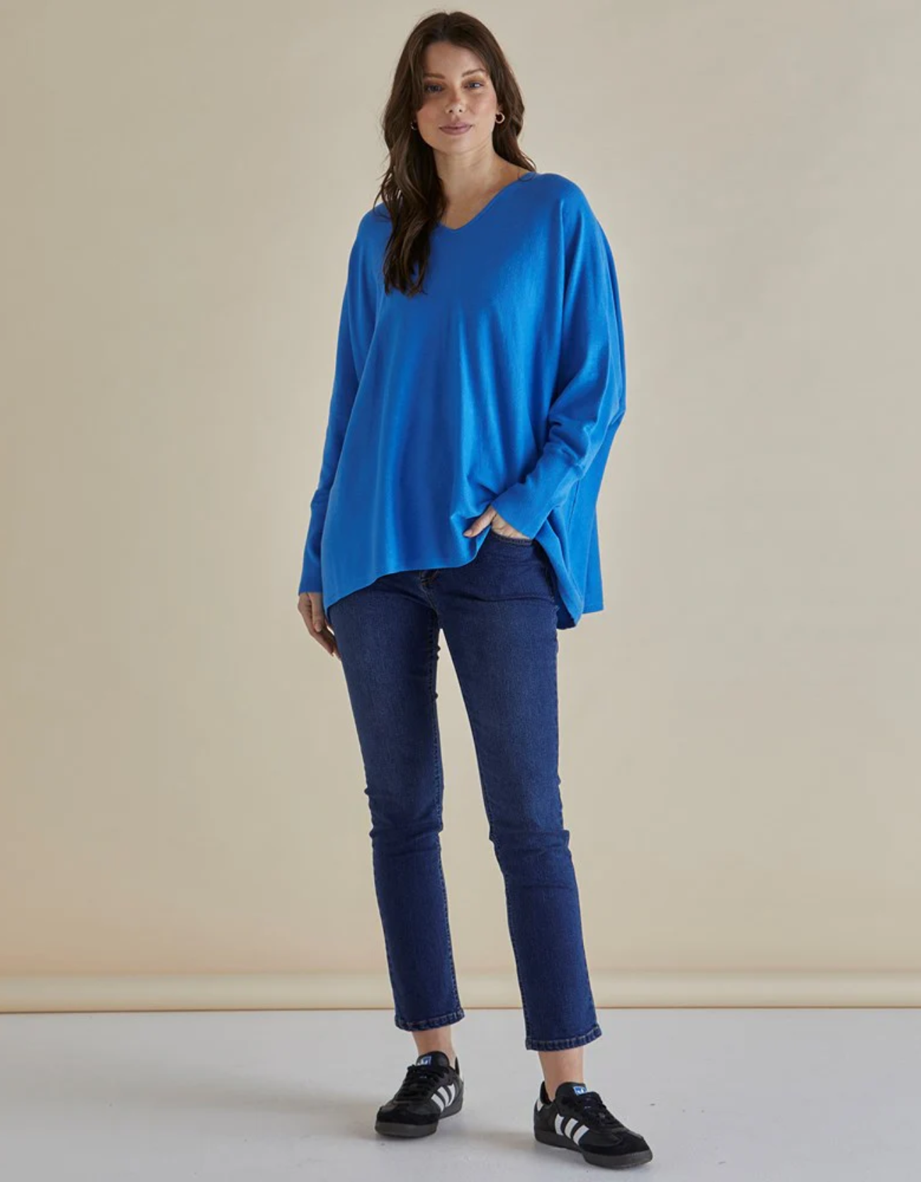 Destiny Knit Jumper-Light Blue
