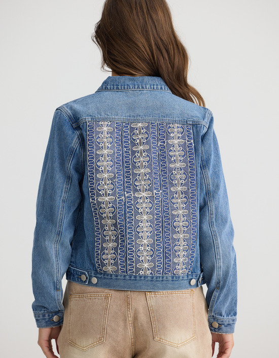 Austin Jacket-Mid Blue Wash