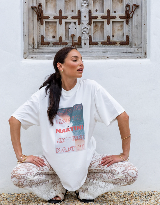 Martini Tee- White