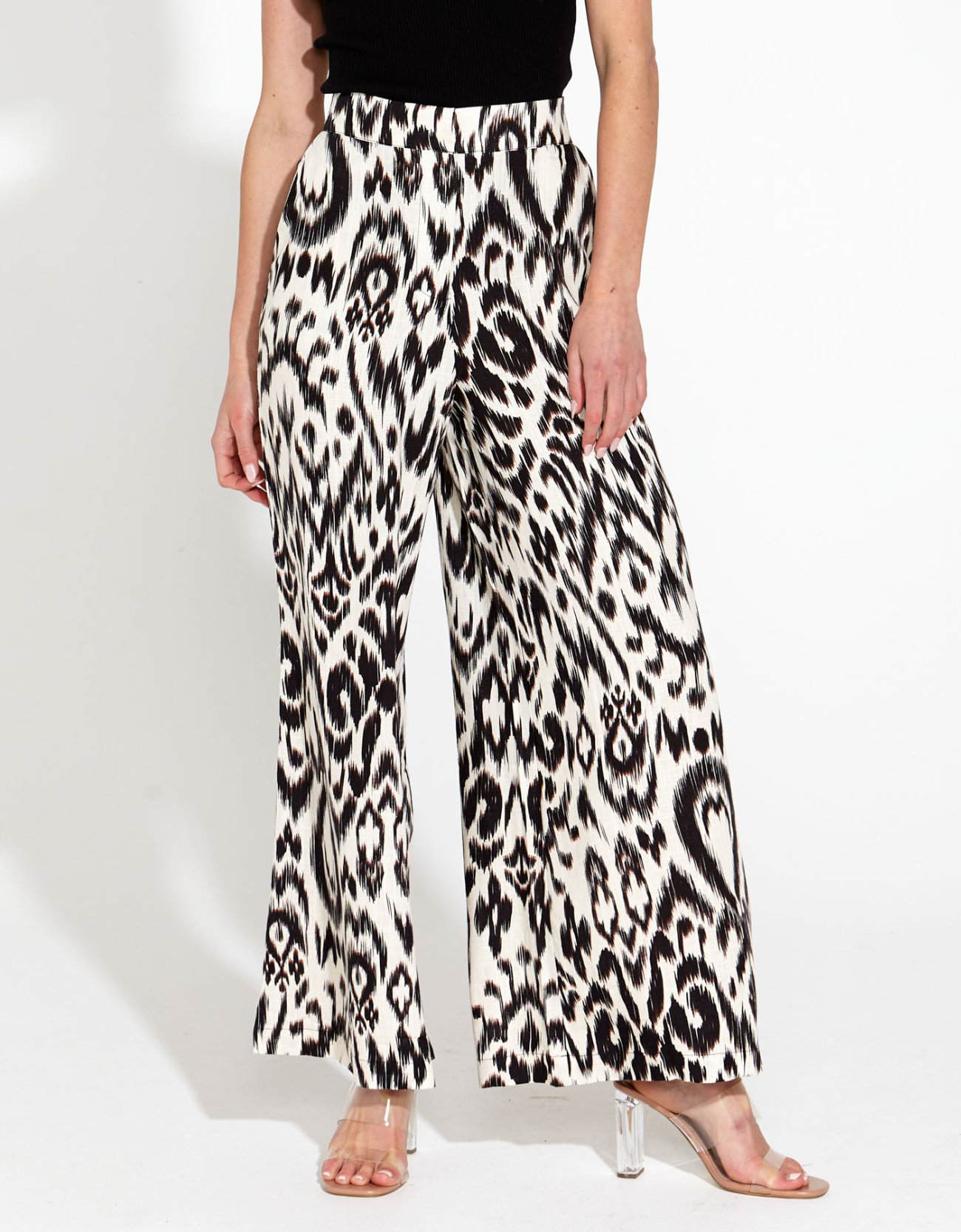 Load image into Gallery viewer, Paradise Wide Leg Pant-Abstract Animal

