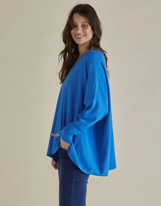 Destiny Knit Jumper-Light Blue